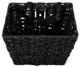 TPFSports Fahrradkorb - klein - geflochten - bis 20 Zoll - Schwarz